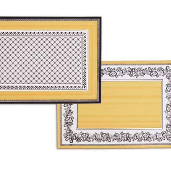 NWT SET of 4 Villeroy & Boch Cotton Reversible Placemats 14x20 French Country - Picture 4 of 4